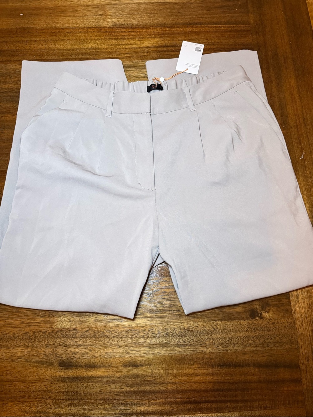 Quince stretch crepe pleated wide leg Morel Gray Women's light weight soft